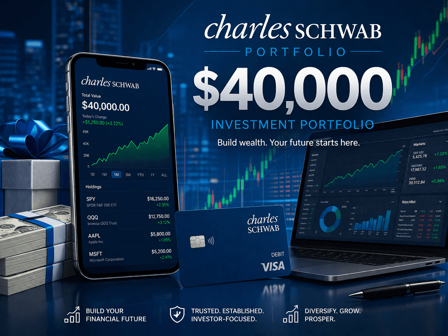 $40,000 Charles Schwab Portfolio